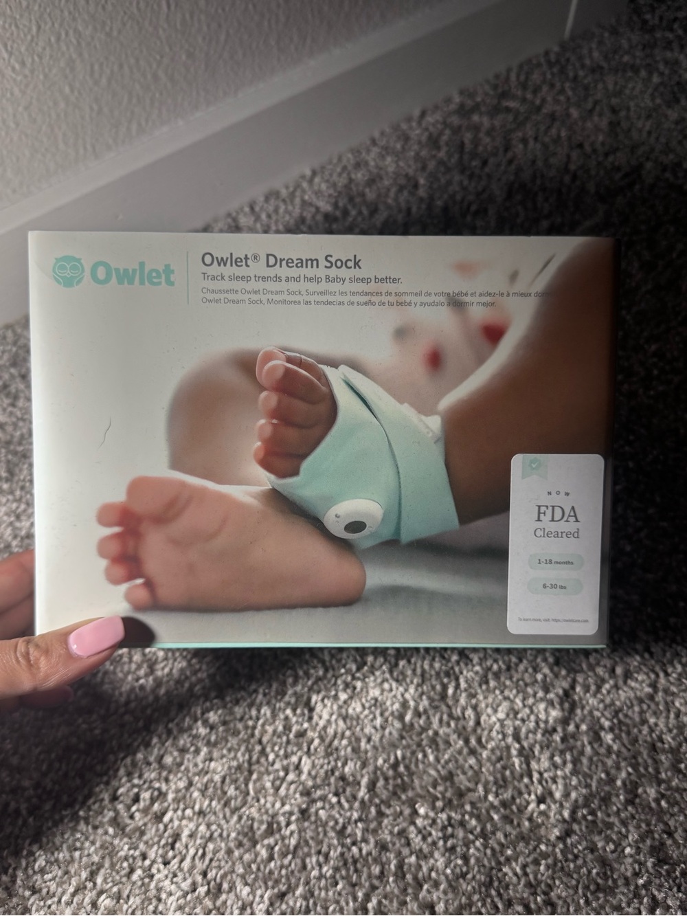 Owlet Dream Sock Baby Sleep Monitor - Mint